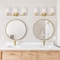 Designers Fountain Skylar 24.5 in. 3-Light Brushed Gold Vanity Light with Clear Glass Shades for Bathrooms D332M-3B-BG - alternate 4